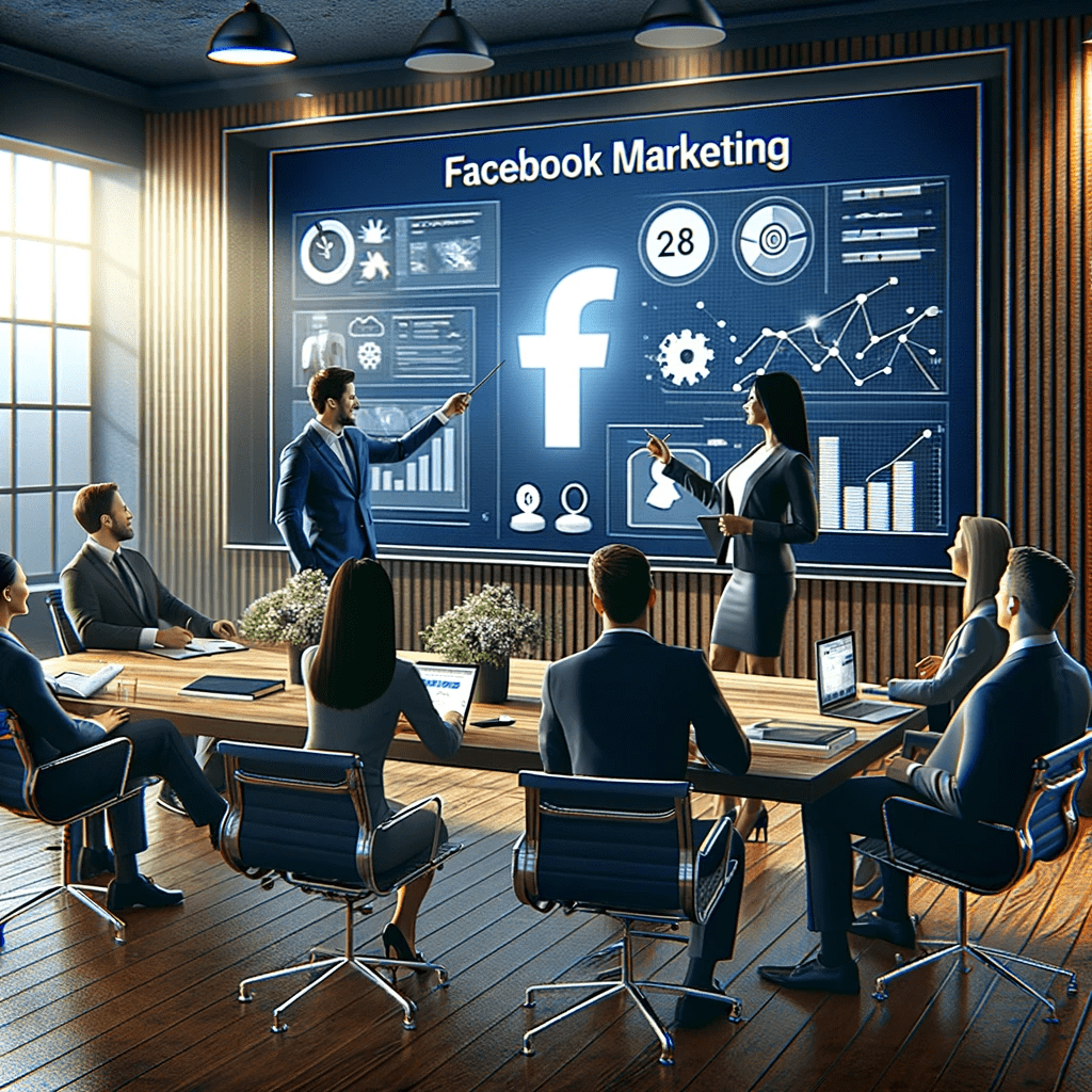 Facebook marketing in India pitching a proposal to the client